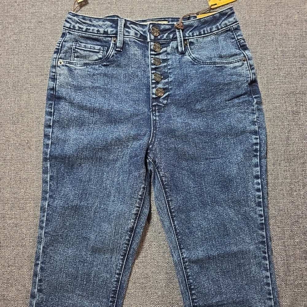 Hybrid Company Jeans Womens Skinny Buttonfly Size 7